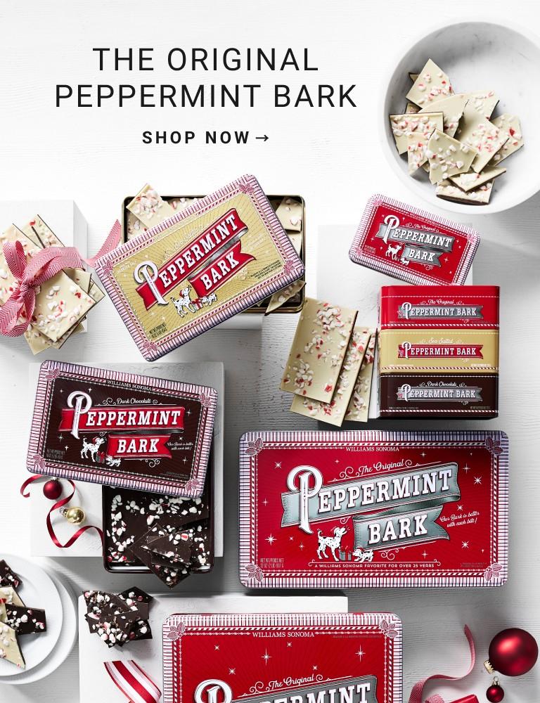 A Williams Sonoma tradition, this once-a-year favourite is crafted by artisan confectioners | Shop Peppermint Bark